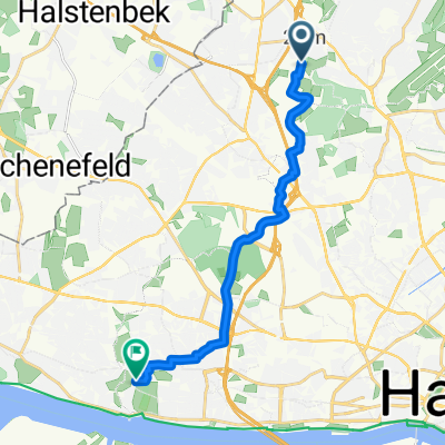 Röthmoorweg, Hamburg nach Baron-Voght-Straße, Hamburg