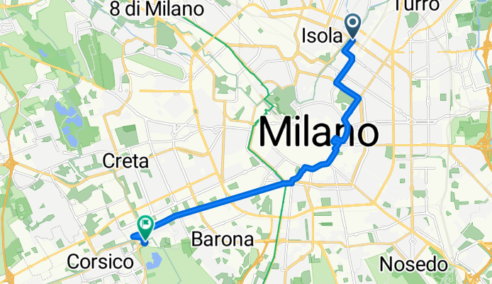 Da Via Copernico a Via San Colombano
