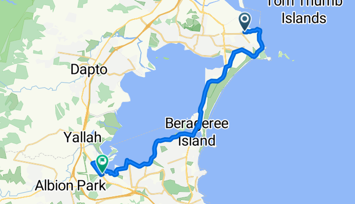Port Kembla station to Albion Park Station