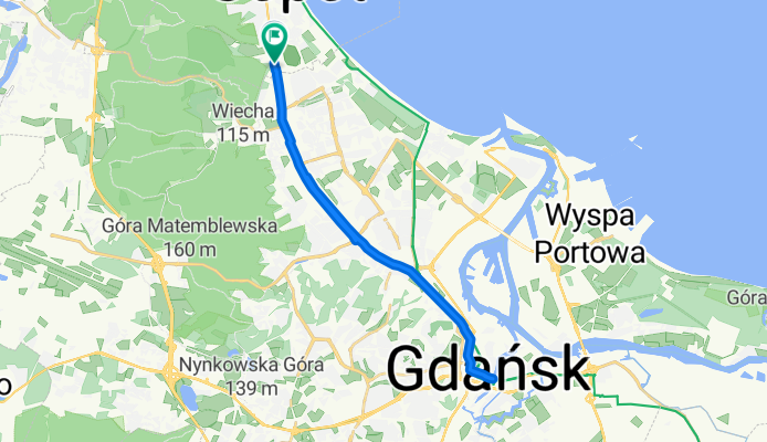 Aleja Niepodległości, Sopot do Aleja Niepodległości, Sopot