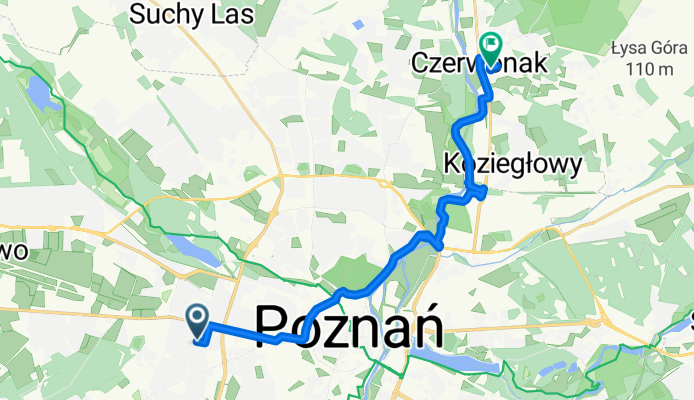 Brzask, Poznań do Leśna, Czerwonak