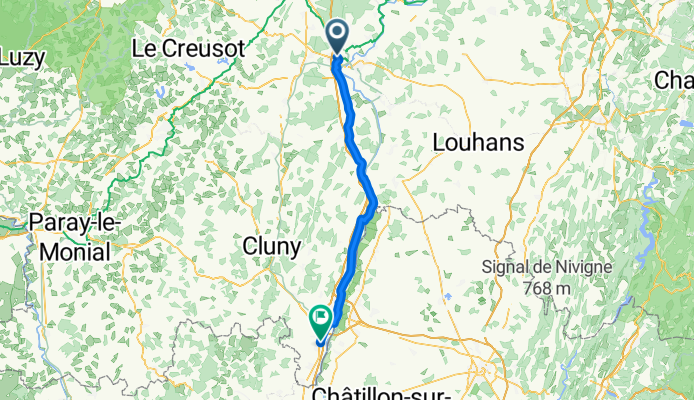 Chalon-sur-Saône to Crêches-sur-Saône