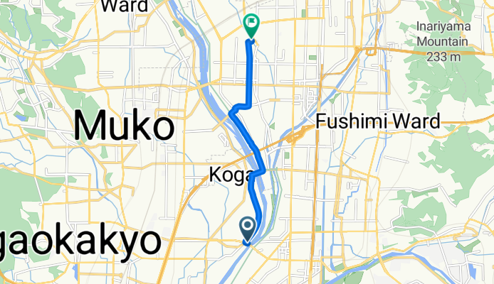 羽束師橋, 京都市へ吉祥院御池町, 京都市