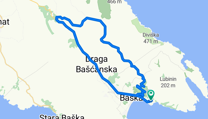 Mondscheinroute vom Camping Bunkuluka aus