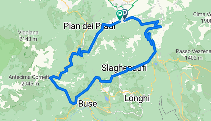 Caldonazzo - Slaghenaufi - Centa