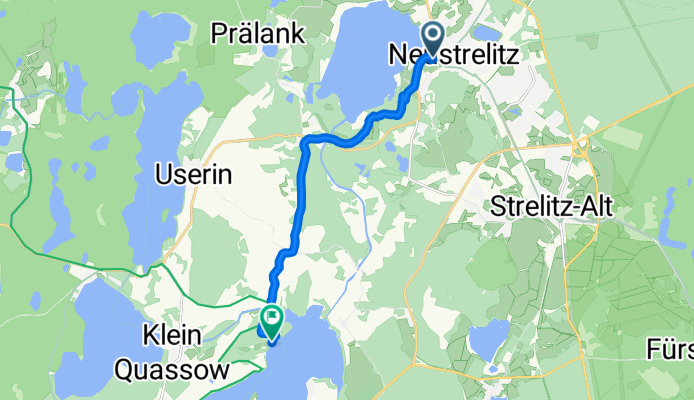 An der Promenade, Neustrelitz nach An den Havelbergen, Userin