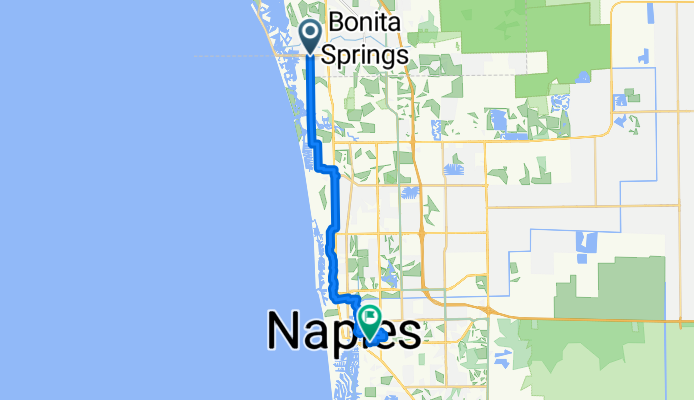 First St, Bonita Springs to Davis Blvd, Naples
