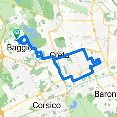 Route in Milan