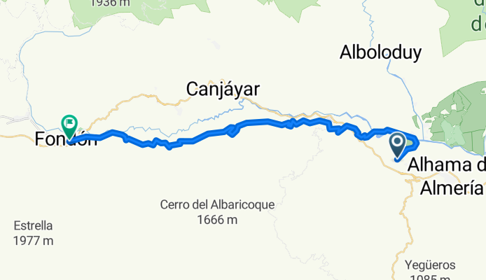 De Huécija a Fondón