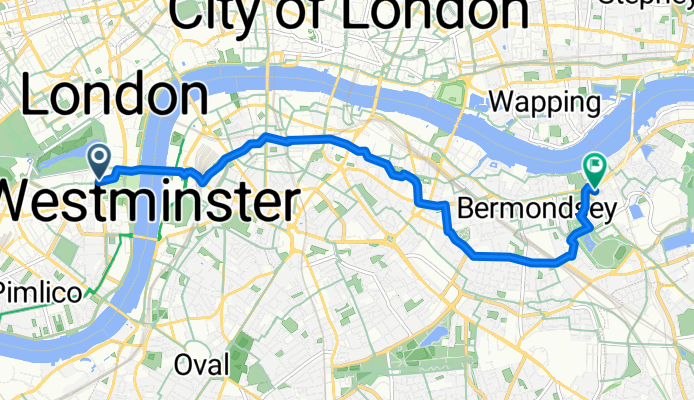 Dean Farrar Street, London to Laburnum Court, London