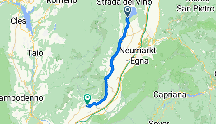 Sankt Josef am See, Kaltern an der Weinstraße nach Via Antonio Rosmini, Roverè della Luna/Aichholz