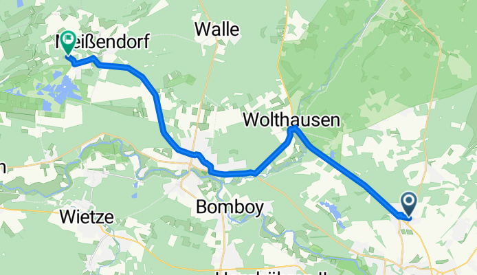 Scheuener Straße nach Sunder