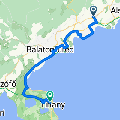 Kishegyi utca, Paloznak - I András tér, Tihany