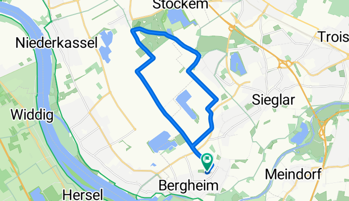 Gertrud-Bäumer-Straße, Troisdorf nach Gertrud-Bäumer-Straße, Troisdorf