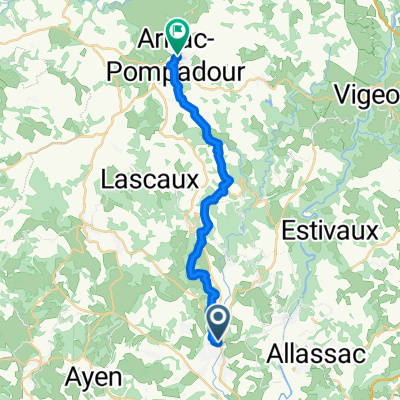 From Objat to Arnac-Pompadour