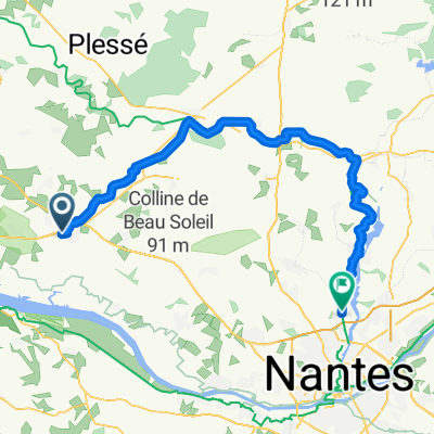 Boulevard Branly nach Rue de la Vrière