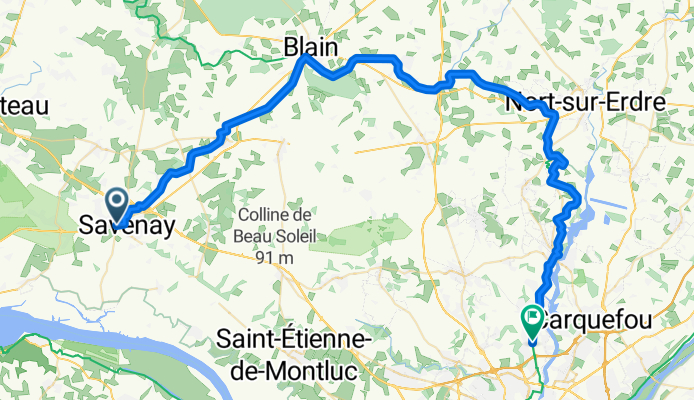 Boulevard Branly nach Rue de la Vrière