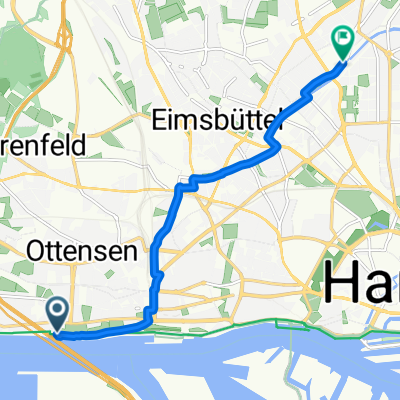 Övelgönne, Hamburg nach Klosterallee, Hamburg