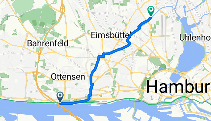 Övelgönne, Hamburg nach Klosterallee, Hamburg
