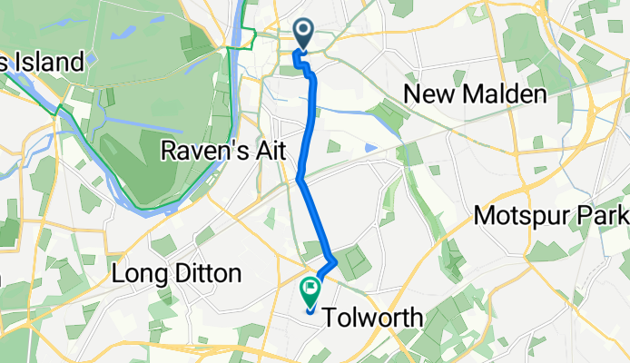 Kingston upon Thames, Kingston Upon Thames to Oakleigh Mews, Surbiton