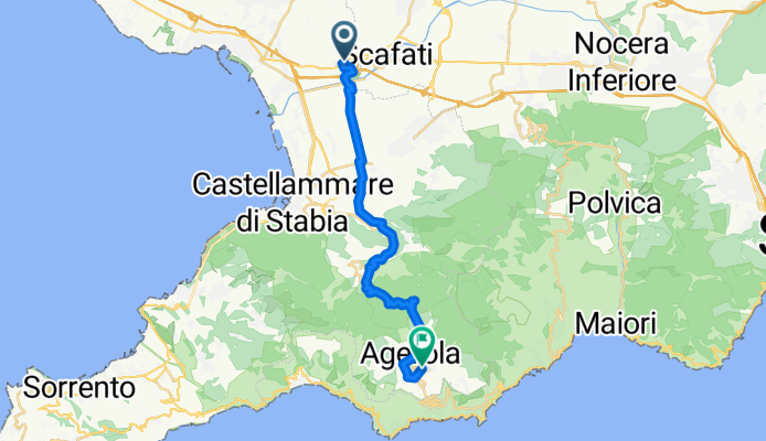 Piazza Falcone e Borsellino, Pompei nach Via Villani Ponte, Agerola