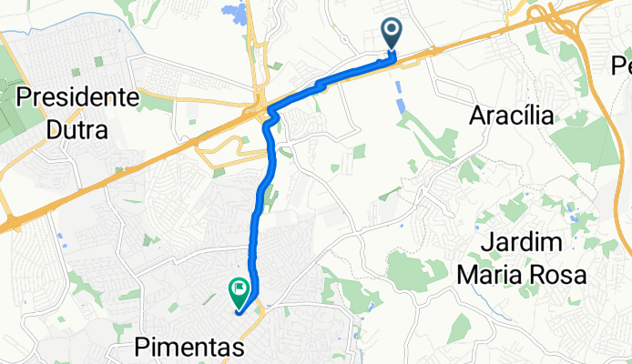 Rua Marinaro, Guarulhos a Rua Marcondes Munhos, Guarulhos