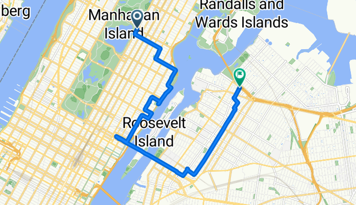 E 97th St, New York to Robert F Kennedy Bridge, New York