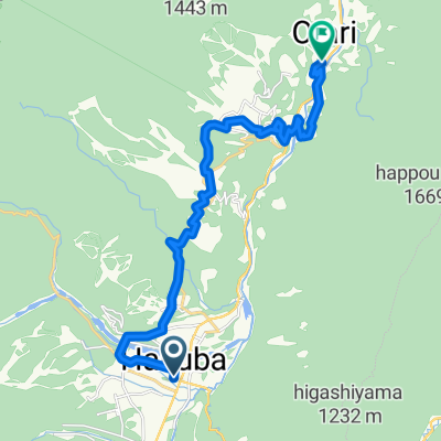 Route to 小谷村