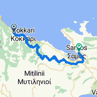 Ethniki Odos Samou Karlovasiou nach Efpalinou