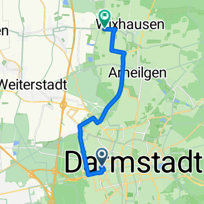 Darmstadt nach Am Sportplatz, Darmstadt