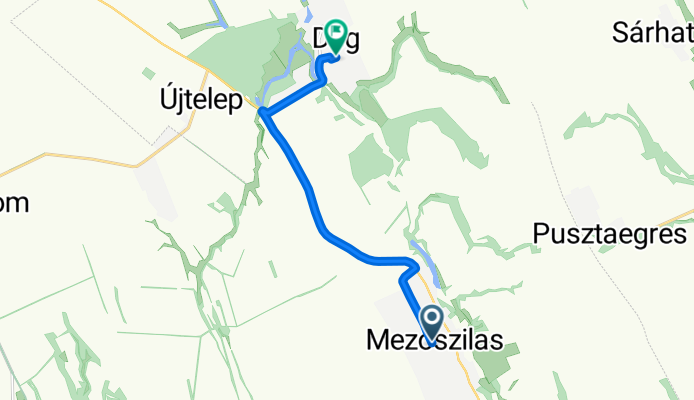 Zárda utca, Mezőszilas - Dr Haug Antal utca, Dég