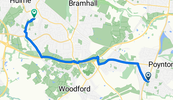 Barnaby Road, Stockport to Woods Lane, Cheadle
