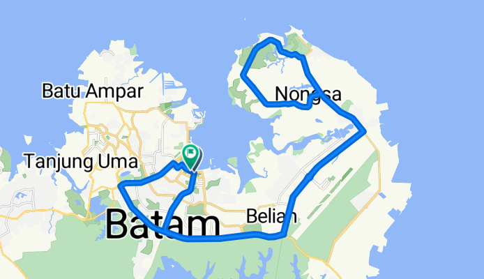 Route in Batam