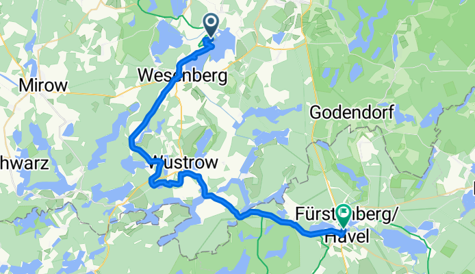 An den Havelbergen, Userin nach Fürstenberg/Havel