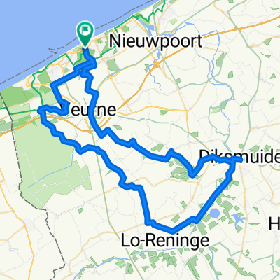 73 km langs Diksmuide