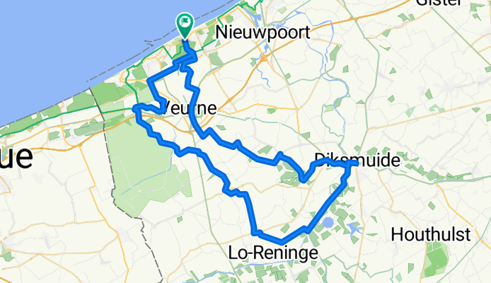 73 km langs Diksmuide