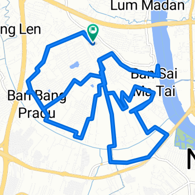 Soi Muban Sirin House Rattanathibet, Mueang Nonthaburi District to Soi Muban Crystal Town Home, Mueang Nonthaburi District