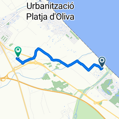 Oliva nach Carrer de Nicolau Copèrnic, Oliva