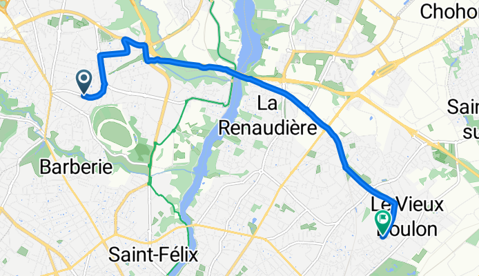 Rue de la Fantaisie, Nantes à Rue des Floralies, Nantes