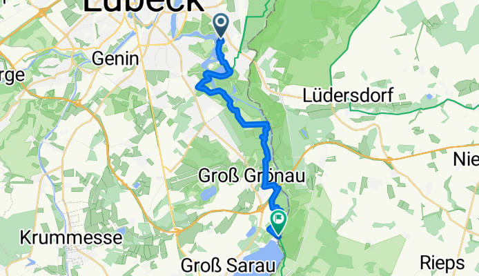 Lübeck nach Rothenhusener Weg, Groß Sarau