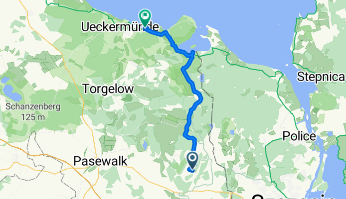 Stettiner Straße nach Dorfstraße