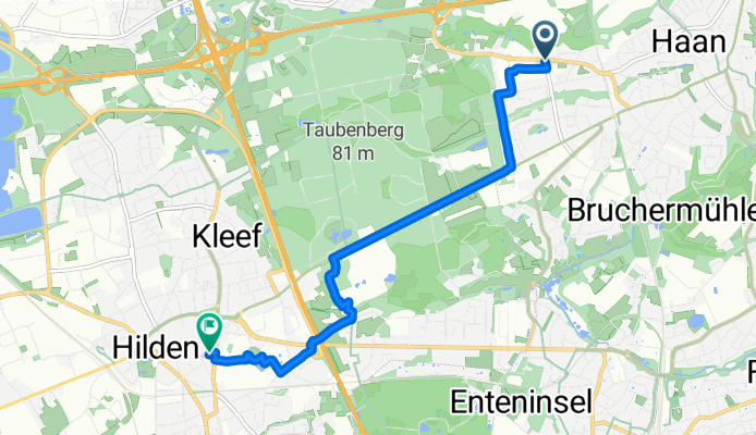 Kaisersbusch, Haan to Heiligenstraße, Hilden