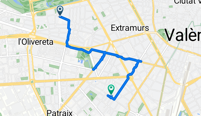 De Carrer de Velázquez 20I a Carrer del Baró de Patraix