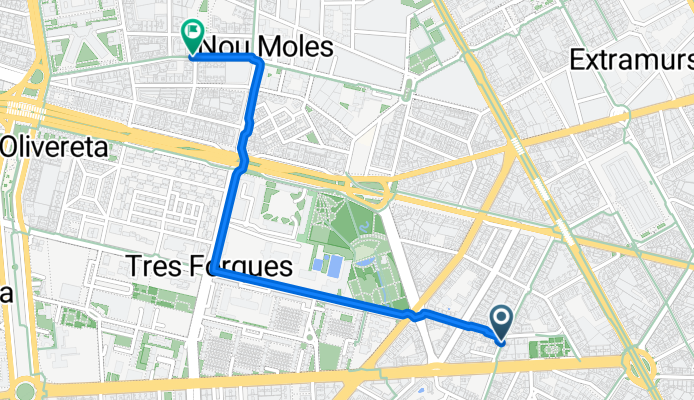 De Carrer del Baró de Patraix a Carrer de Velázquez 20I