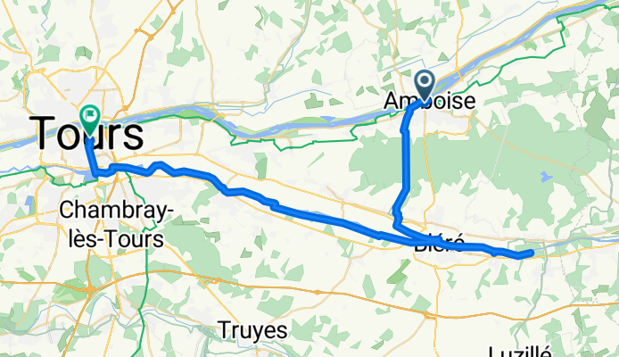 Rue Bretonneau, Amboise to Place Jean Jaurès, Tours