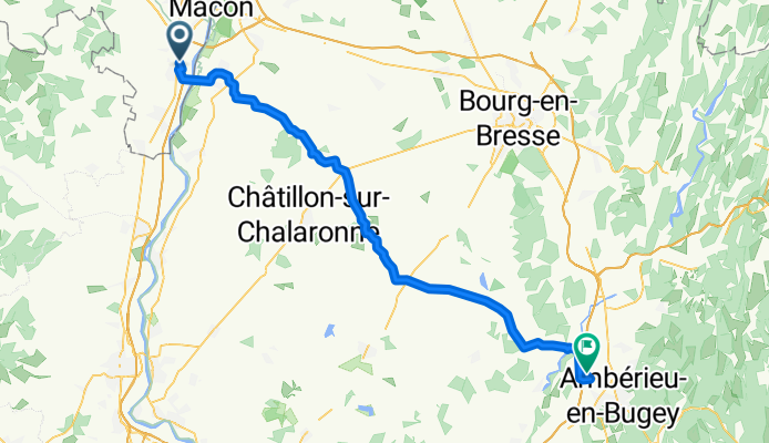Crêches-sur-Saône/Chaintré to Château-Gaillard