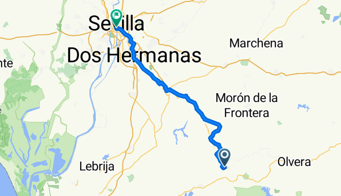 From Puerto Serrano to Seville