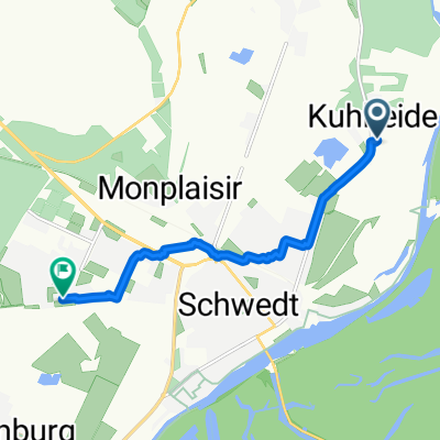 Kuhheide, Schwedt/Oder nach Kastanienallee, Schwedt/Oder