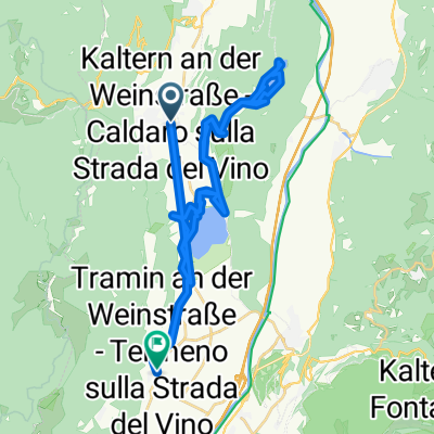 Marktplatz, Kaltern an der Weinstraße nach St-Valentin-Weg, Tramin an der Weinstraße