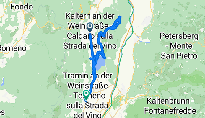 Marktplatz, Kaltern an der Weinstraße nach St-Valentin-Weg, Tramin an der Weinstraße